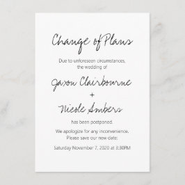 Förändring av planerna för senareläggning av Bröll Tilläggskort