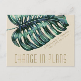 Förändring av planerna för uppskjutande av tropisk vykort