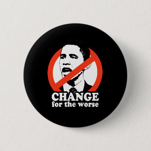 FÖRÄNDRING AV VÄRDET/ANTIOBAMA T-SHIRT KNAPP