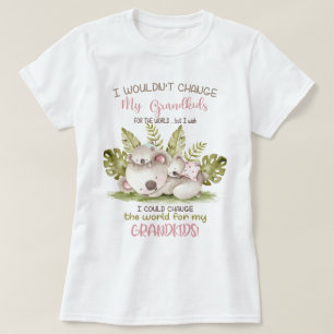 Förändring av världen för min Barnbarn Koalas T Shirt