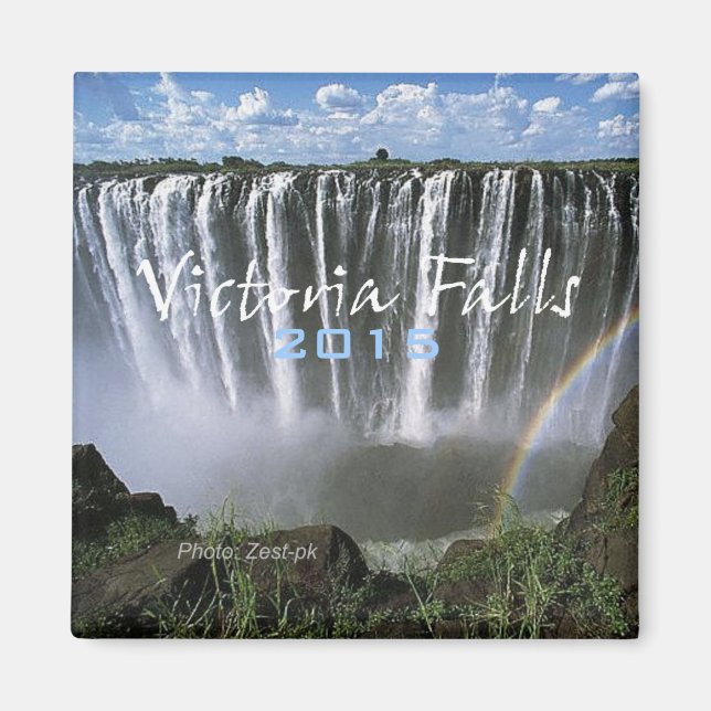 Förändring av Victoria Falls Souvenir Fridge Magne Magnet (Framsidan)