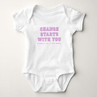 Förändring Börjar Med Dig Blöja Rolig Onesie Tröja