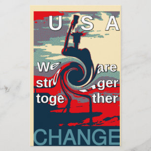Förändring i USA: Förstärkt enhetsdesign Brevpapper