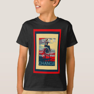 Förändring i USA: Förstärkt enhetsdesign T Shirt