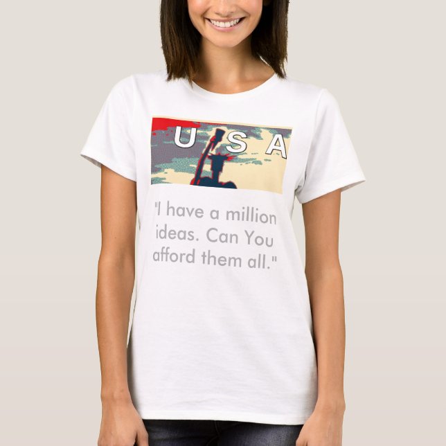 Förändring i USA: Förstärkt enhetsdesign T-shirt (Framsida)