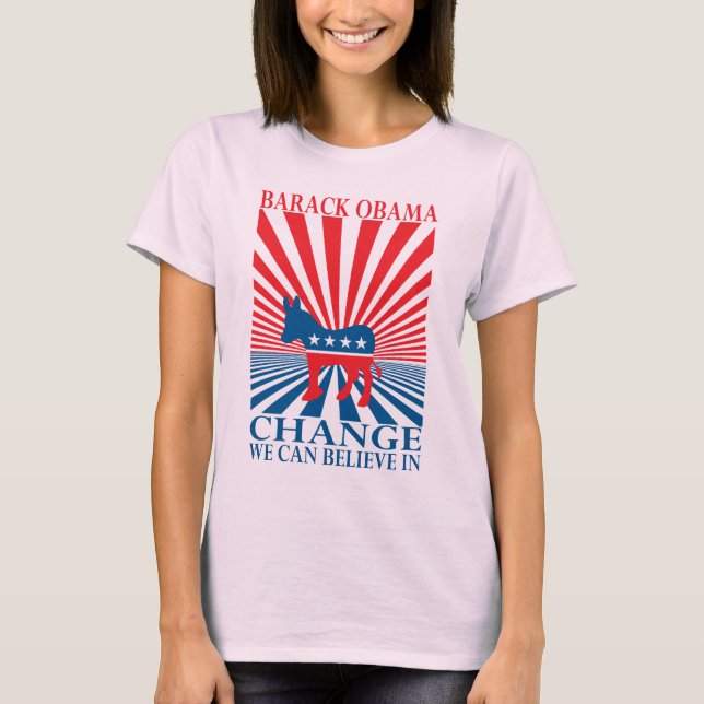 Förändring som vi kan tro på t-shirt (Framsida)