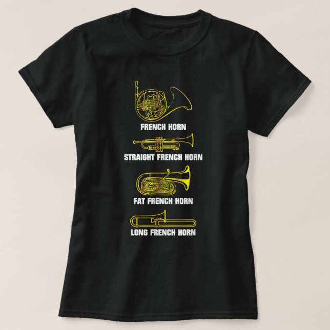 Förändringar för Franskens horn3 T Shirt (Design framsida)