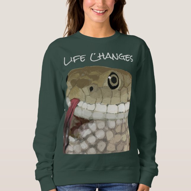 Förändringar i livstid, ormisk omvandlingssymbol t shirt (Framsida)