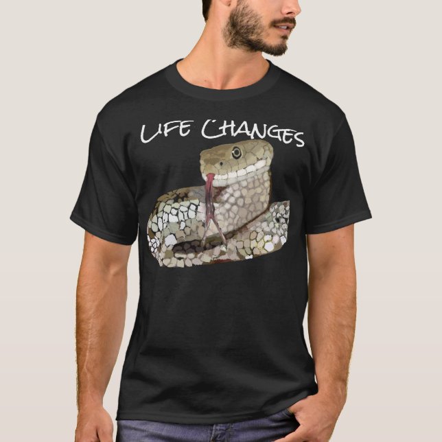 Förändringar i livstid, ormisk omvandlingssymbol t shirt (Framsida)
