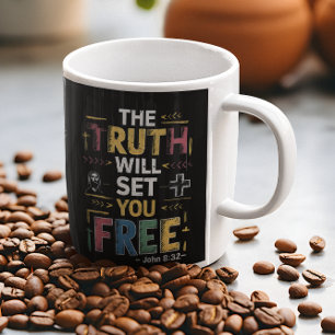 Förankra den libererande sanningen kaffemugg