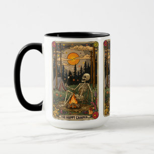Förankra det mystiska Skogen Lycklig Camper Tarot Mugg