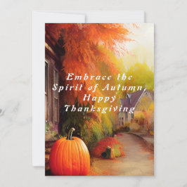 Förankra hösten Happy thanksgiving i andan Inbjudningar