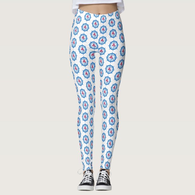 Förankra och ratt leggings (Framsida)