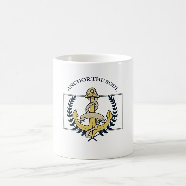 Förankra själen kaffemugg (Center)