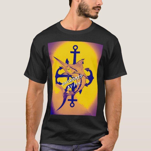 Förankrad av fenan t shirt (Framsida)