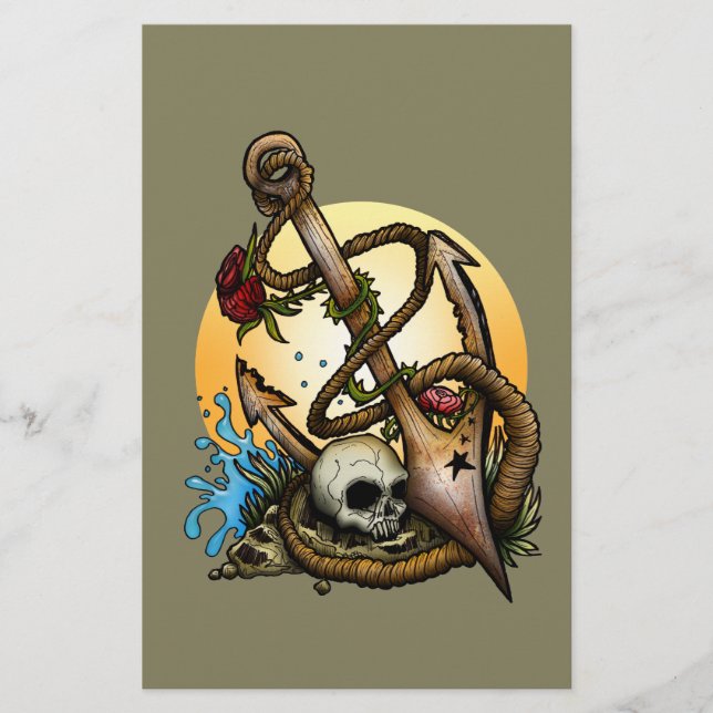 Förankrad Brevpapper (Framsida)