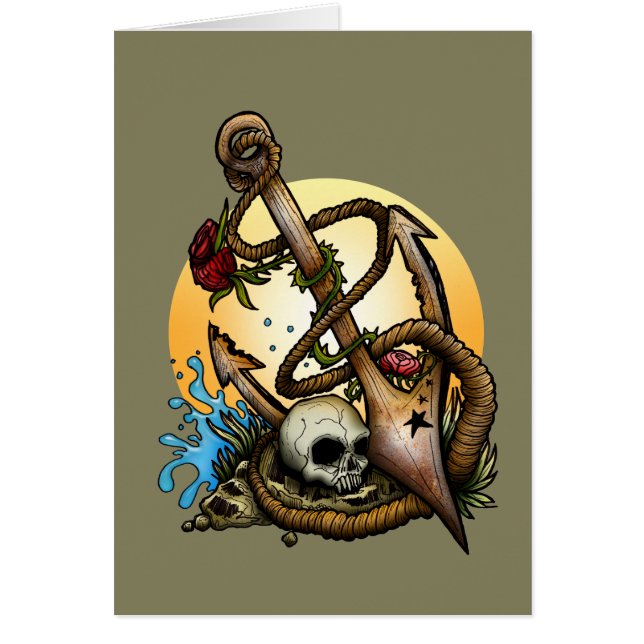 Förankrad Hälsningskort (Framsidan)