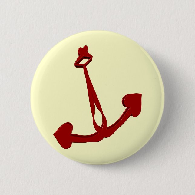 Förankrad hjärta knäppas knapp (Framsida)