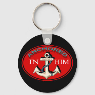 Förankrad i Him-nyckelkedjan Nyckelring