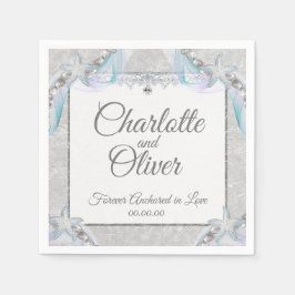 Förankrad i Kärlek Bröllop Napkin Pappersservett