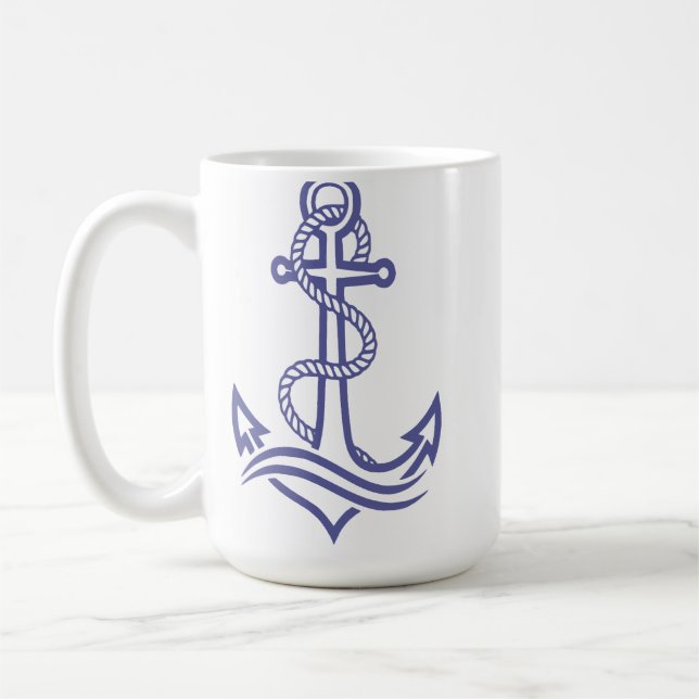 Förankrad i styrka kaffemugg (Vänster)