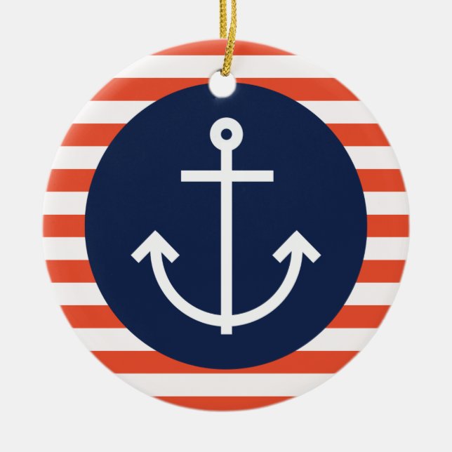 Förankrad Julgransprydnad Keramik (Framsidan)