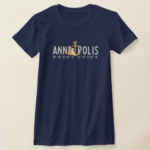 Förankrade kvinnor i Annapolis flotta T-Shirt