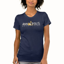 Förankrade kvinnor i Annapolis flotta T-Shirt