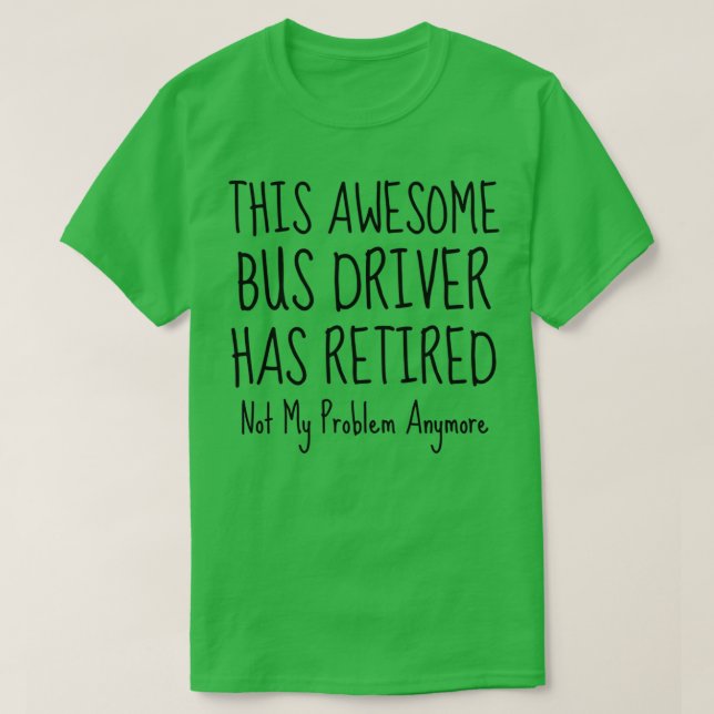 Föraråtergång till drivrutin Buss för Buss med ind T Shirt (Design framsida)