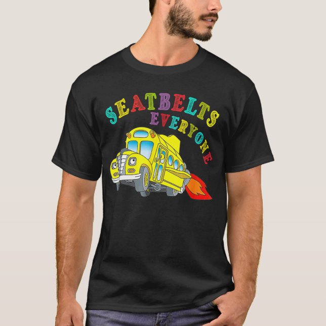 Förarbojor för alla Magic School Buss T Shirt (Framsida)