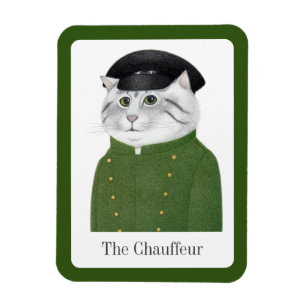 FÖRARE CAT 3x4 Flexibel Magnet + Text