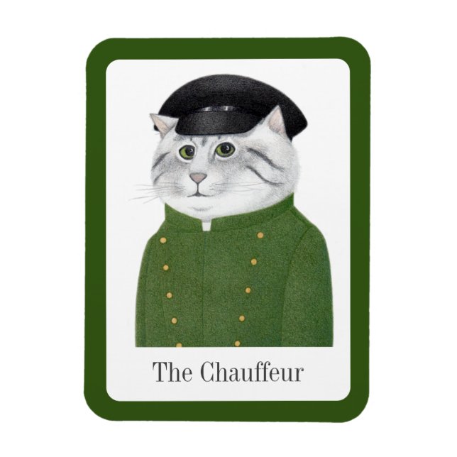 FÖRARE CAT 3x4 Flexibel Magnet + Text (Vertikal)