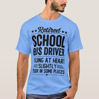 Förare för pensionerad School Buss 4 T Shirt