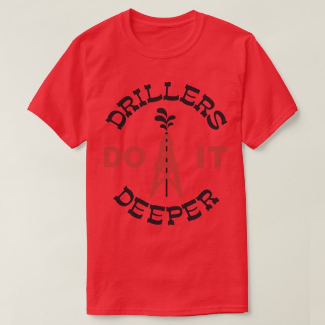 Förare gör det djupare t shirt (Design framsida)