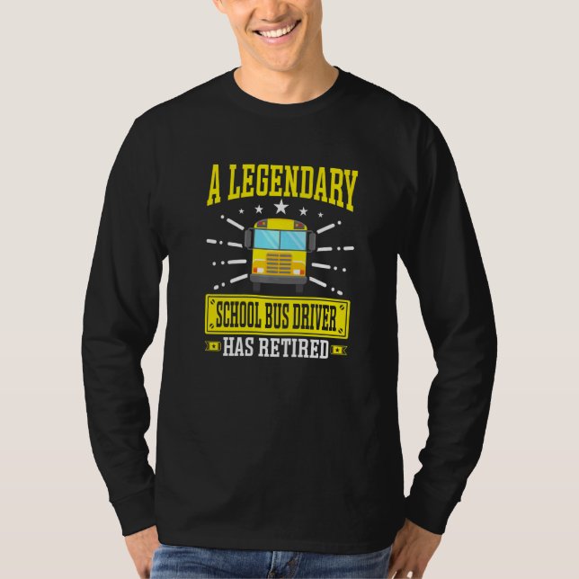 Förare i Retiring Buss D, pensionerad Legendary Sc T Shirt (Framsida)
