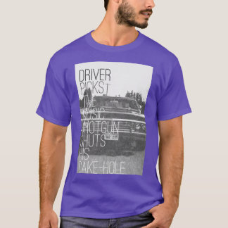 Förare väljer musik tjej t shirt