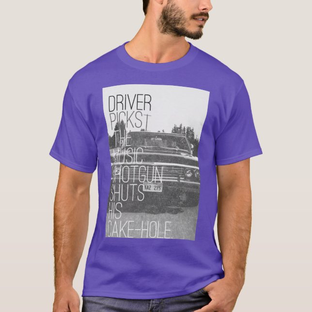 Förare väljer musik tjej t shirt (Framsida)