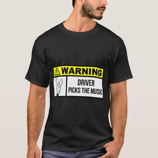 Förare väljer musiken t shirt (Framsida)