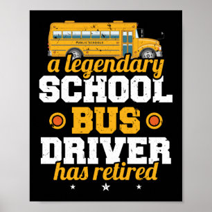Föraren i den legendiska skolan Buss har återgått Poster