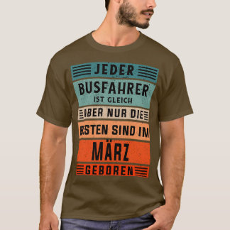 Förarfödelsedag för buss, född buss t shirt