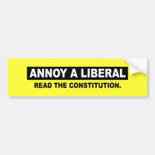 FÖRARGA EN LIBERAL PERSON. LÄS KONSTITUTIONEN BILDEKAL