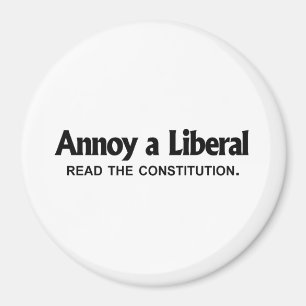 Förarga en liberal person - läs konstitutionen magnet