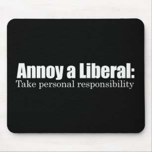 Förarga en liberal person - ta ansvar Bumperstick Musmatta