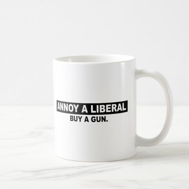 FÖRARGA ETT LIBERAL PERSONKÖP ETT VAPEN KAFFEMUGG (Höger)