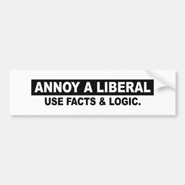 FÖRARGA FAKTA OCH LOGIK FÖR EN LIBERAL BILDEKAL (Framsidan)