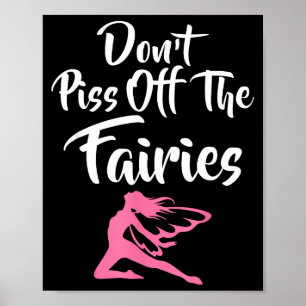 Förarga inte älvorna sagofantasi älva poster