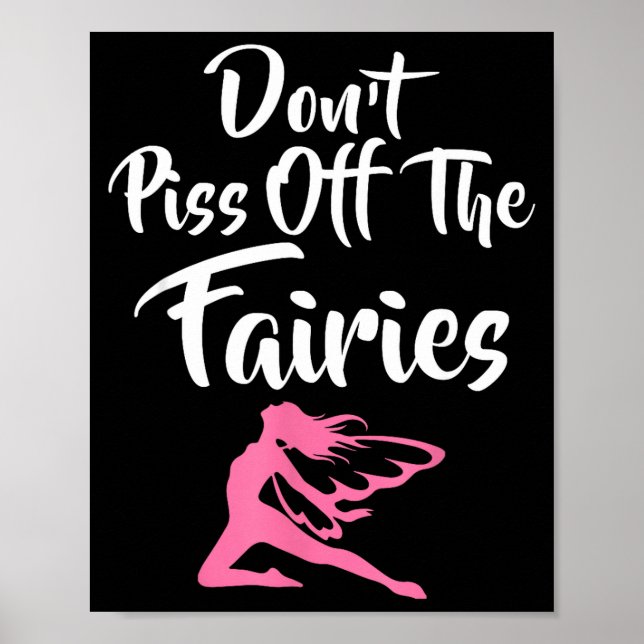 Förarga inte älvorna sagofantasi älva  poster (Framsidan)