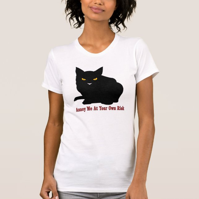 Förarga mig katten t-shirt (Framsida)