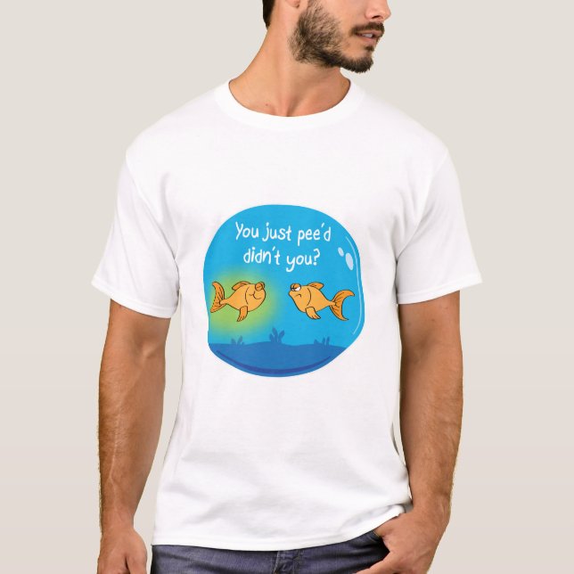 Förargad guldfisk tee (Framsida)