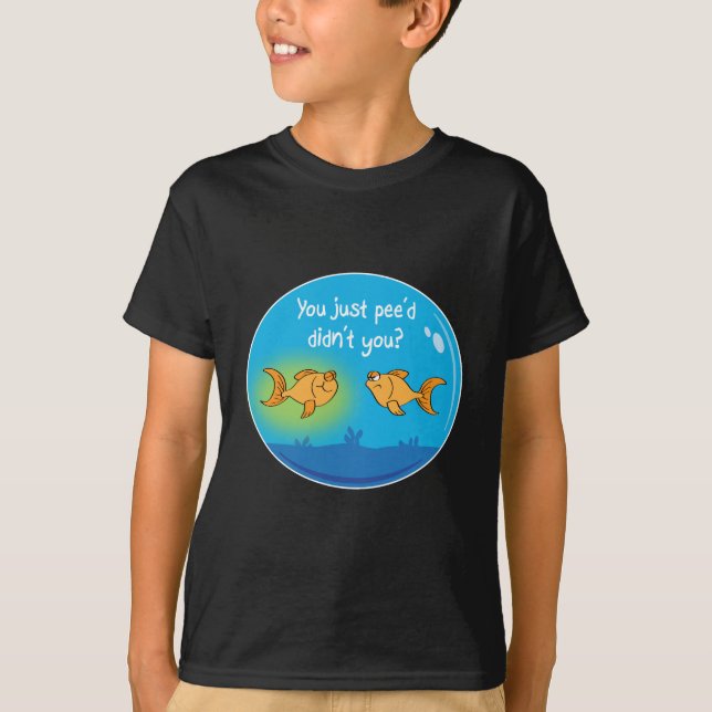 Förargad guldfisk tee shirt (Framsida)